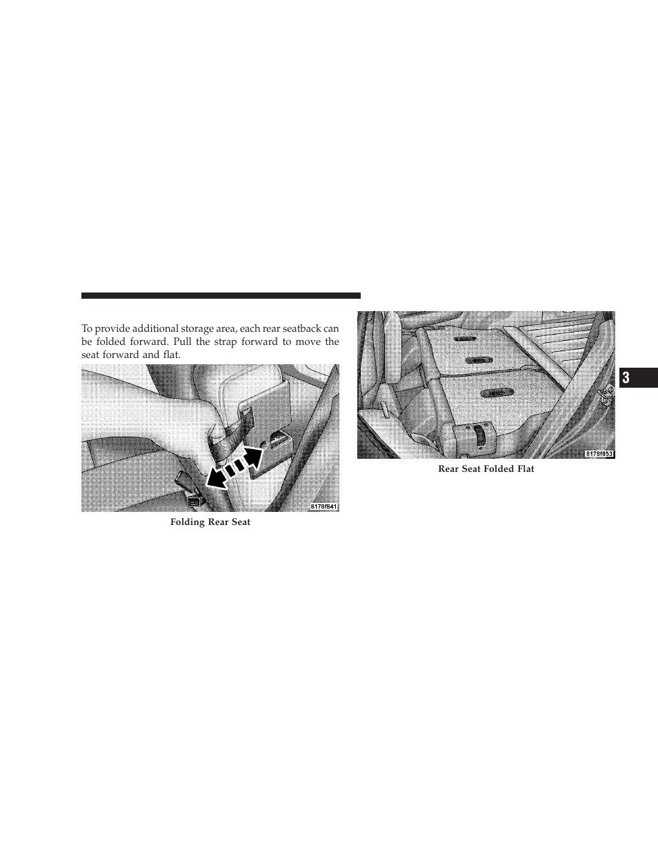 Folding rear seat | Dodge 2009 Caliber SRT4 User Manual | Page 121 / 411