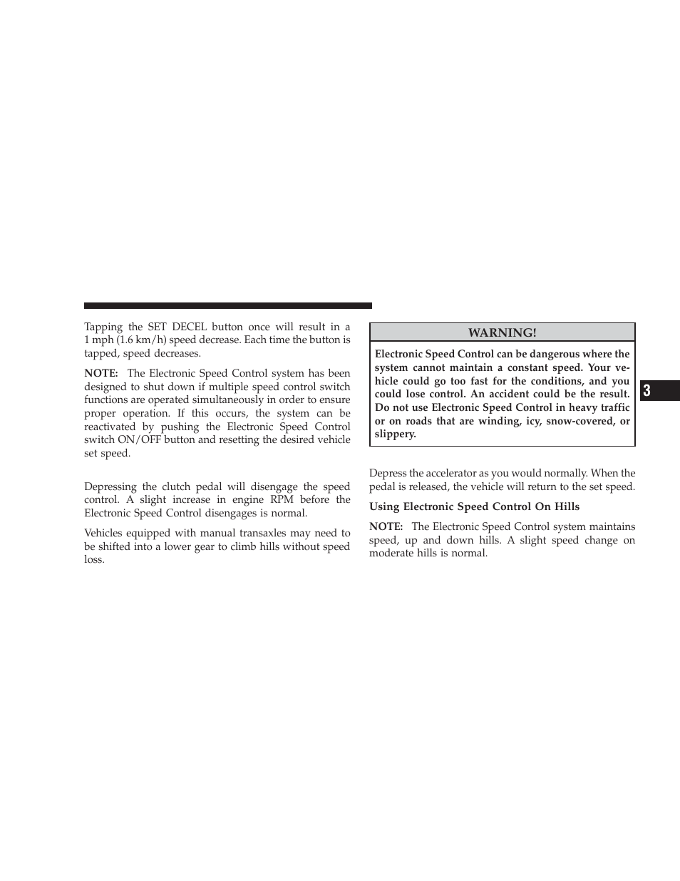 Manual transaxle, To accelerate for passing | Dodge 2009 Caliber SRT4 User Manual | Page 135 / 411