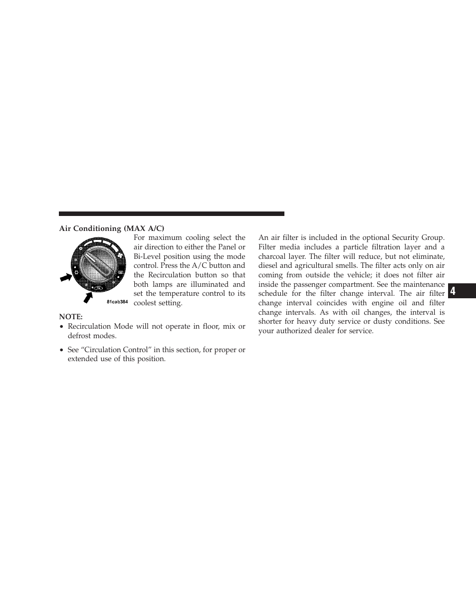 Air filtration system - if equipped, Air filtration system — if equipped | Dodge 2009 Caliber SRT4 User Manual | Page 245 / 411