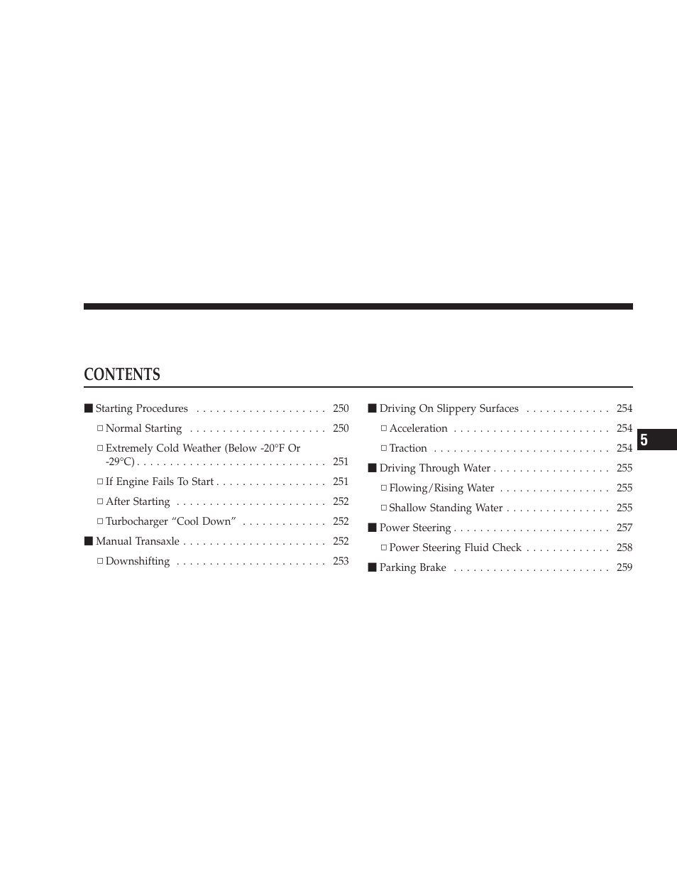 Dodge 2009 Caliber SRT4 User Manual | Page 249 / 411