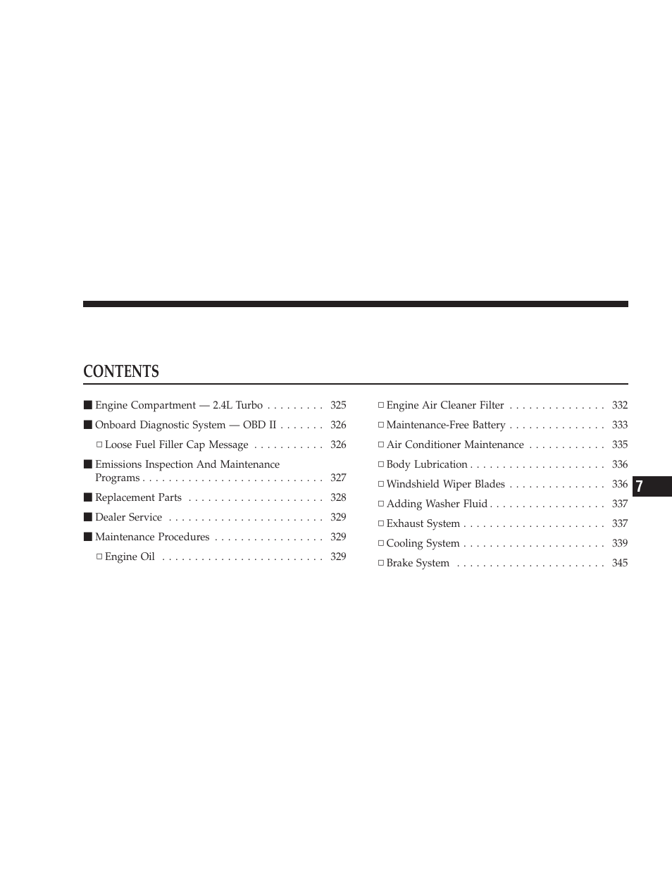 Dodge 2009 Caliber SRT4 User Manual | Page 325 / 411
