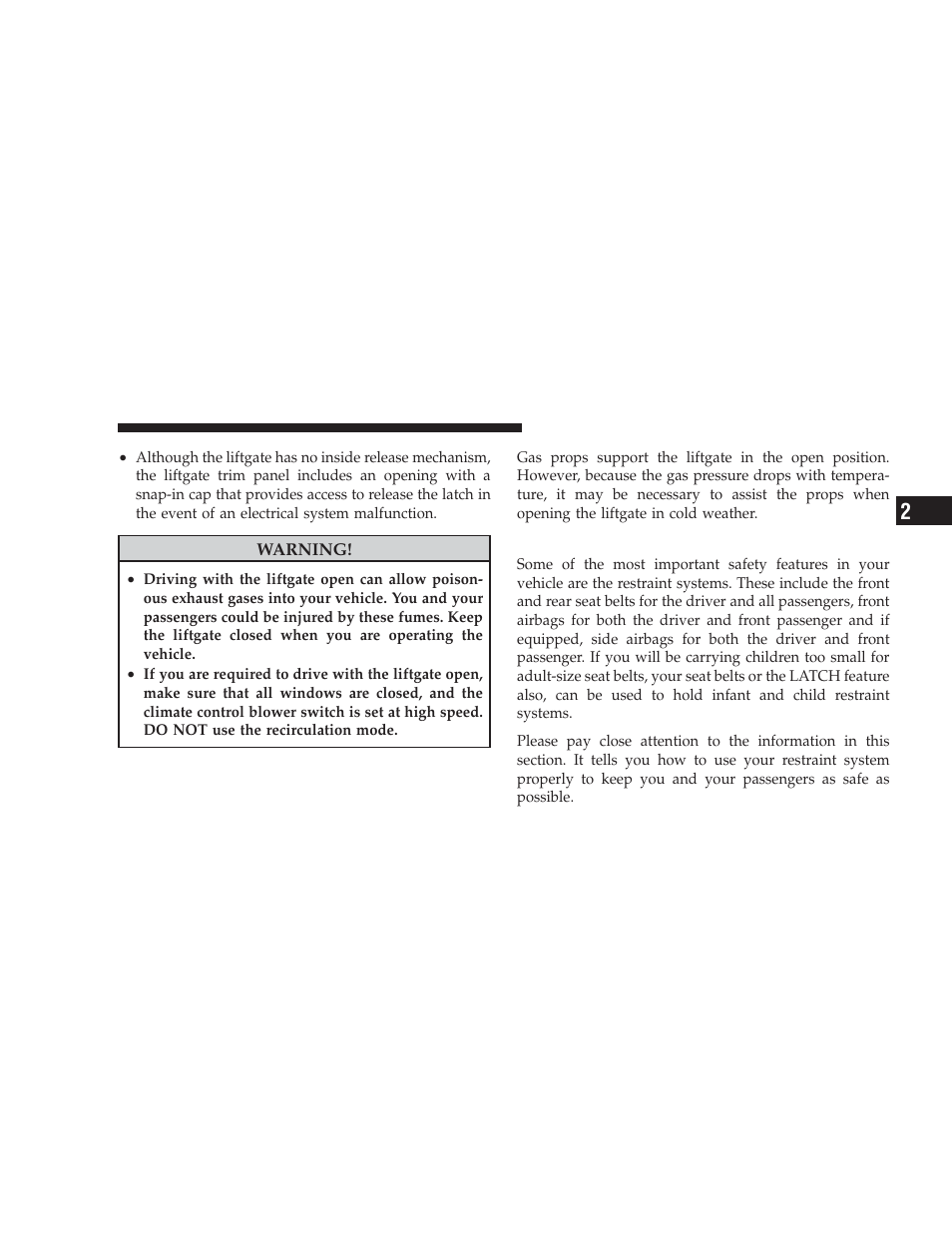 Occupant restraints | Dodge 2009 Caliber SRT4 User Manual | Page 37 / 411