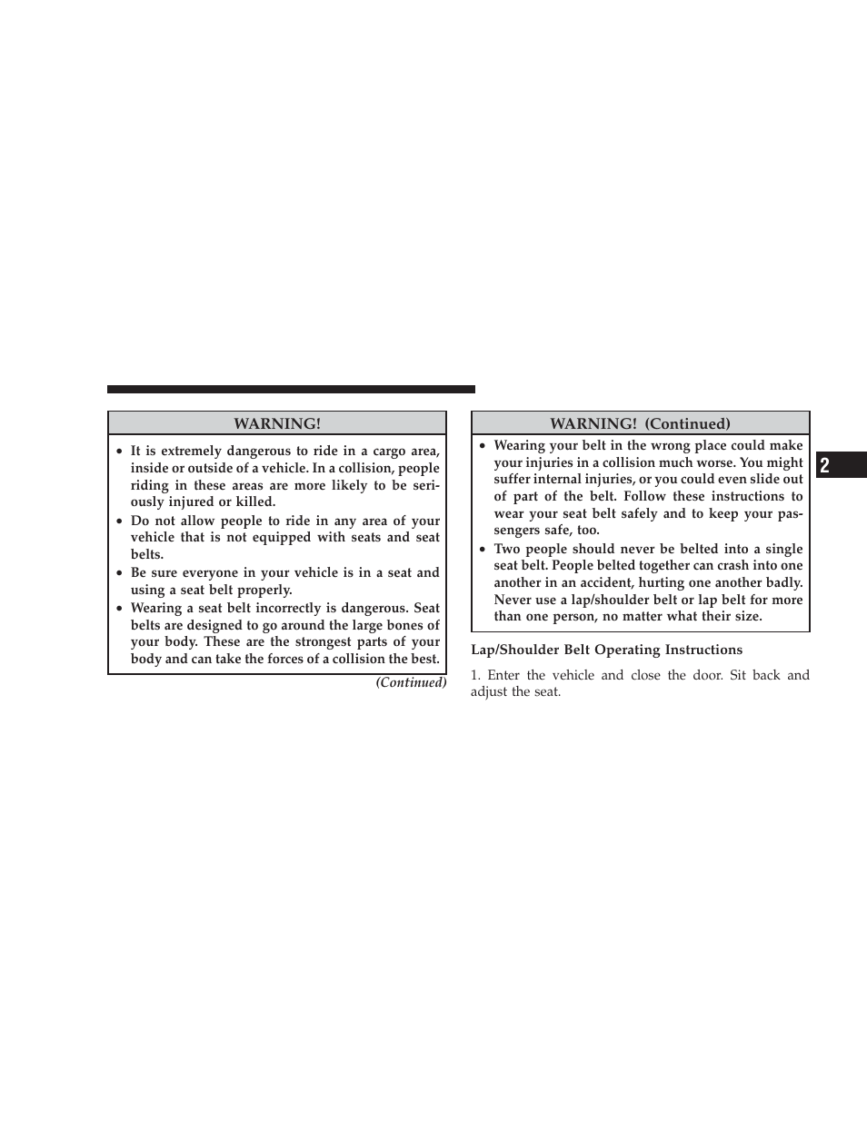 Dodge 2009 Caliber SRT4 User Manual | Page 39 / 411