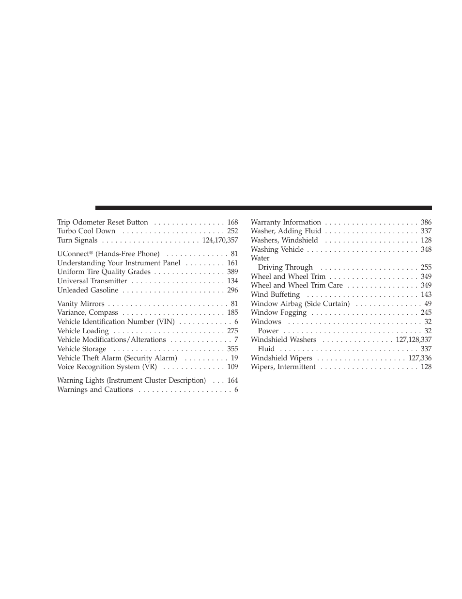 Dodge 2009 Caliber SRT4 User Manual | Page 408 / 411