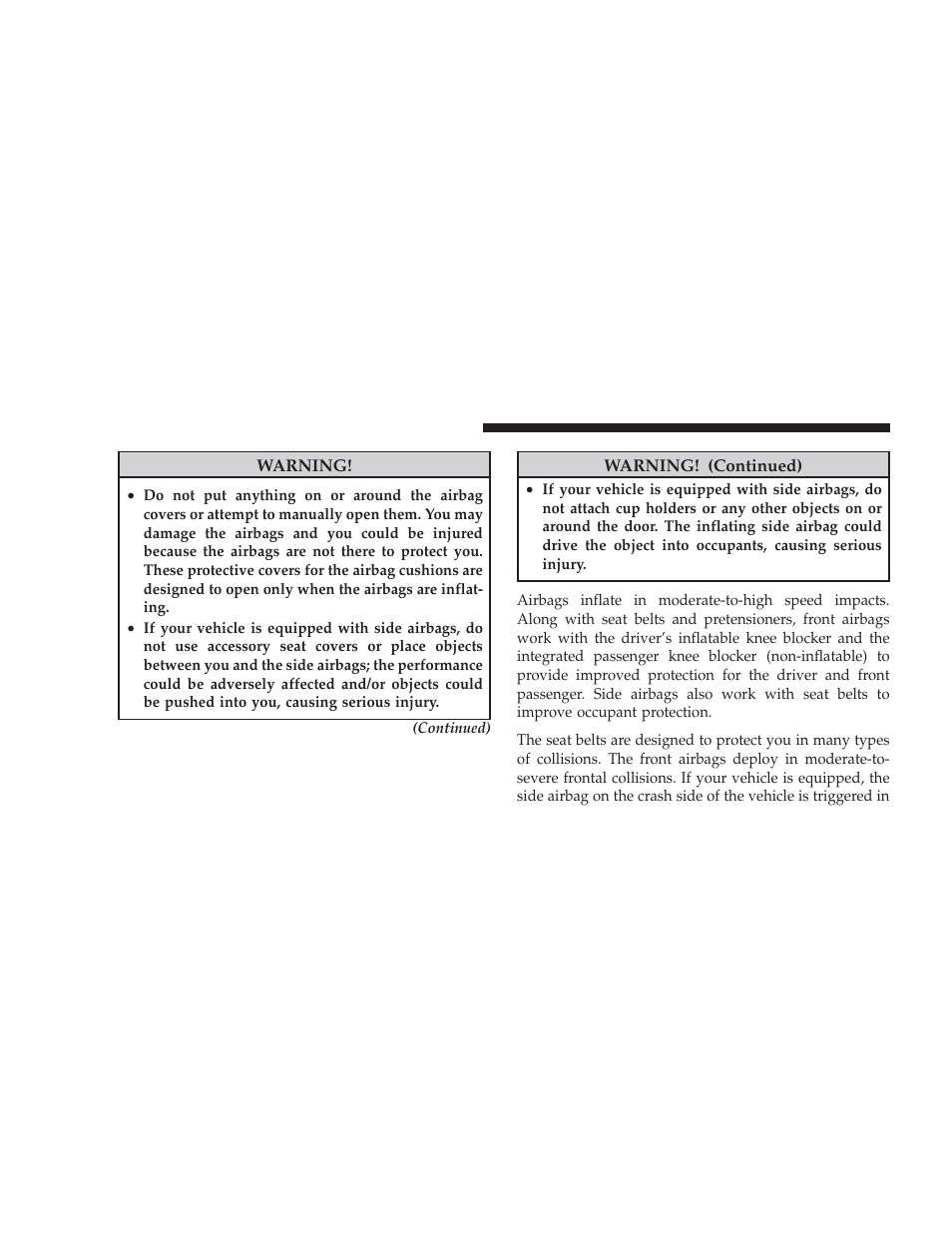 Dodge 2009 Caliber SRT4 User Manual | Page 52 / 411