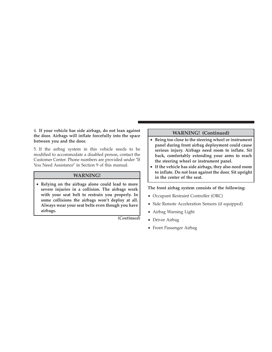 Dodge 2009 Caliber SRT4 User Manual | Page 54 / 411