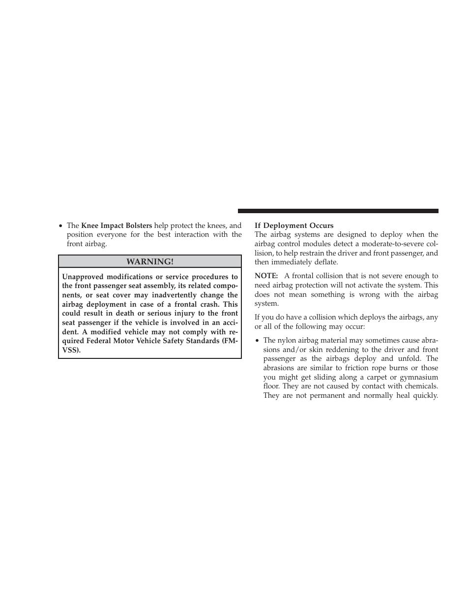 Dodge 2009 Caliber SRT4 User Manual | Page 58 / 411