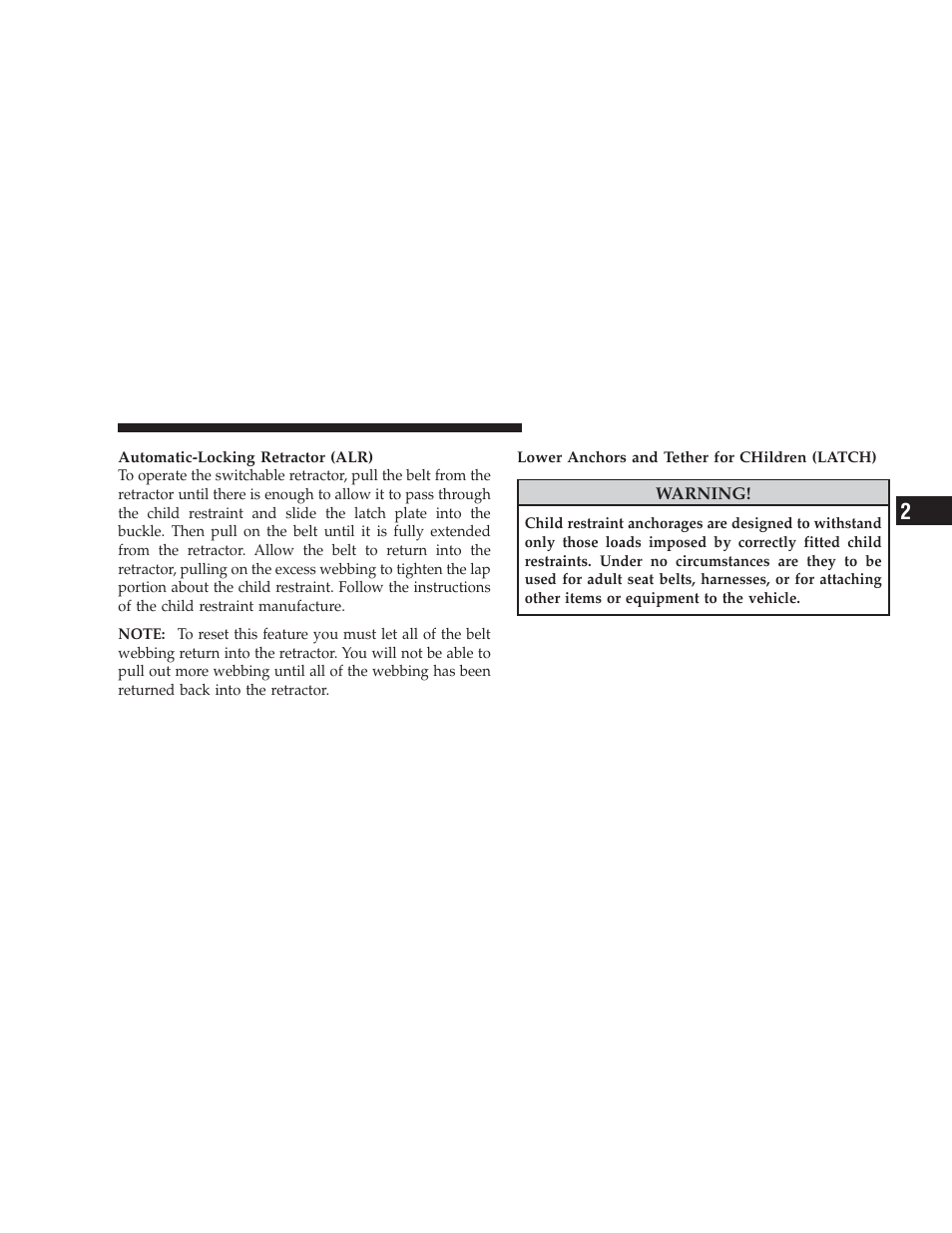 Dodge 2009 Caliber SRT4 User Manual | Page 67 / 411