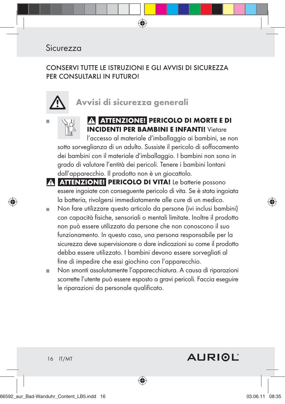 Sicurezza, Avvisi di sicurezza generali | Auriol Z30238 User Manual | Page 14 / 46