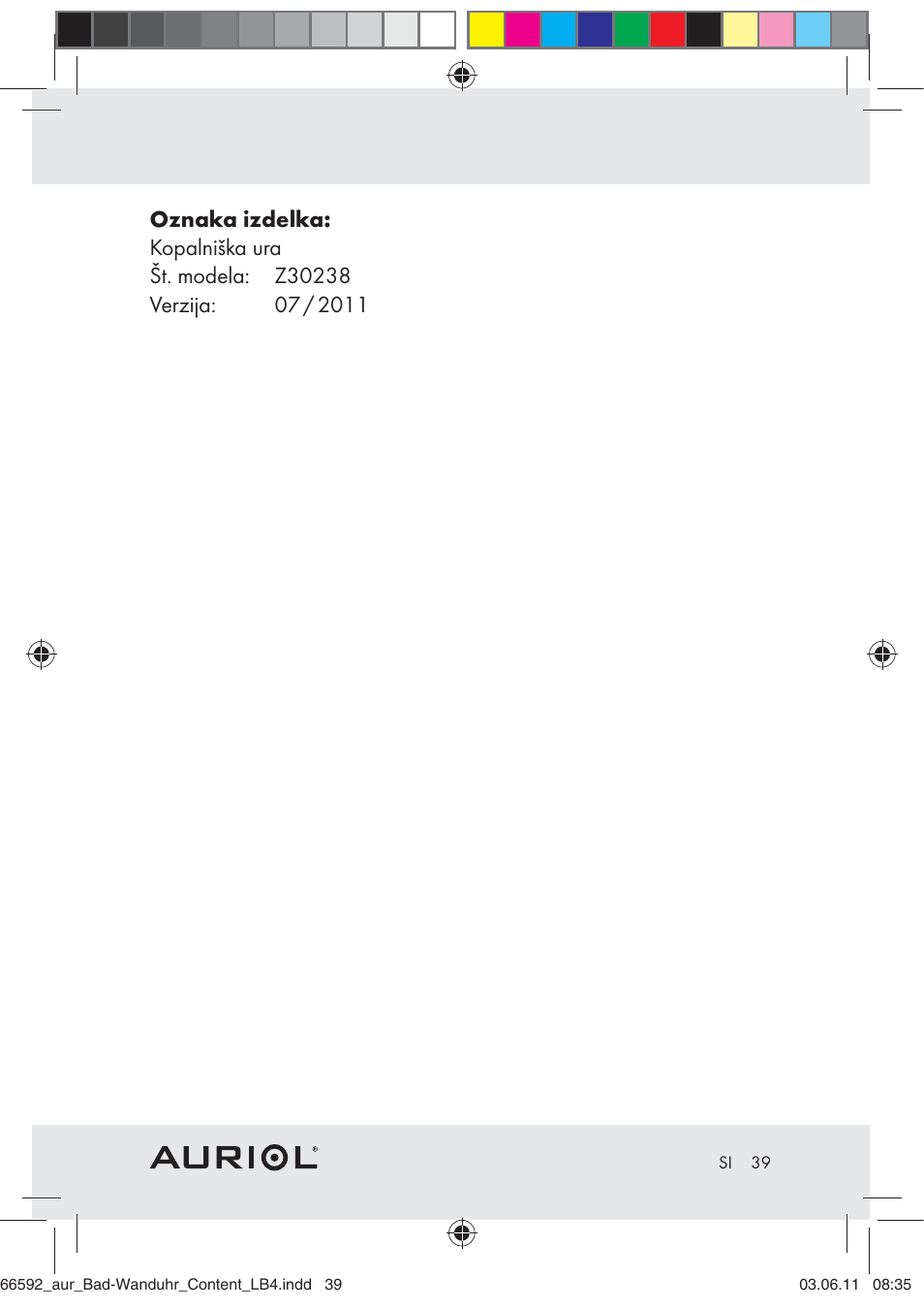 Auriol Z30238 User Manual | Page 37 / 63