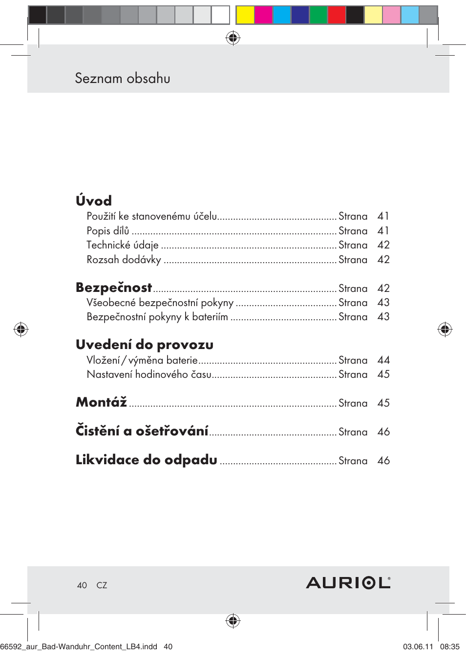 Auriol Z30238 User Manual | Page 38 / 63