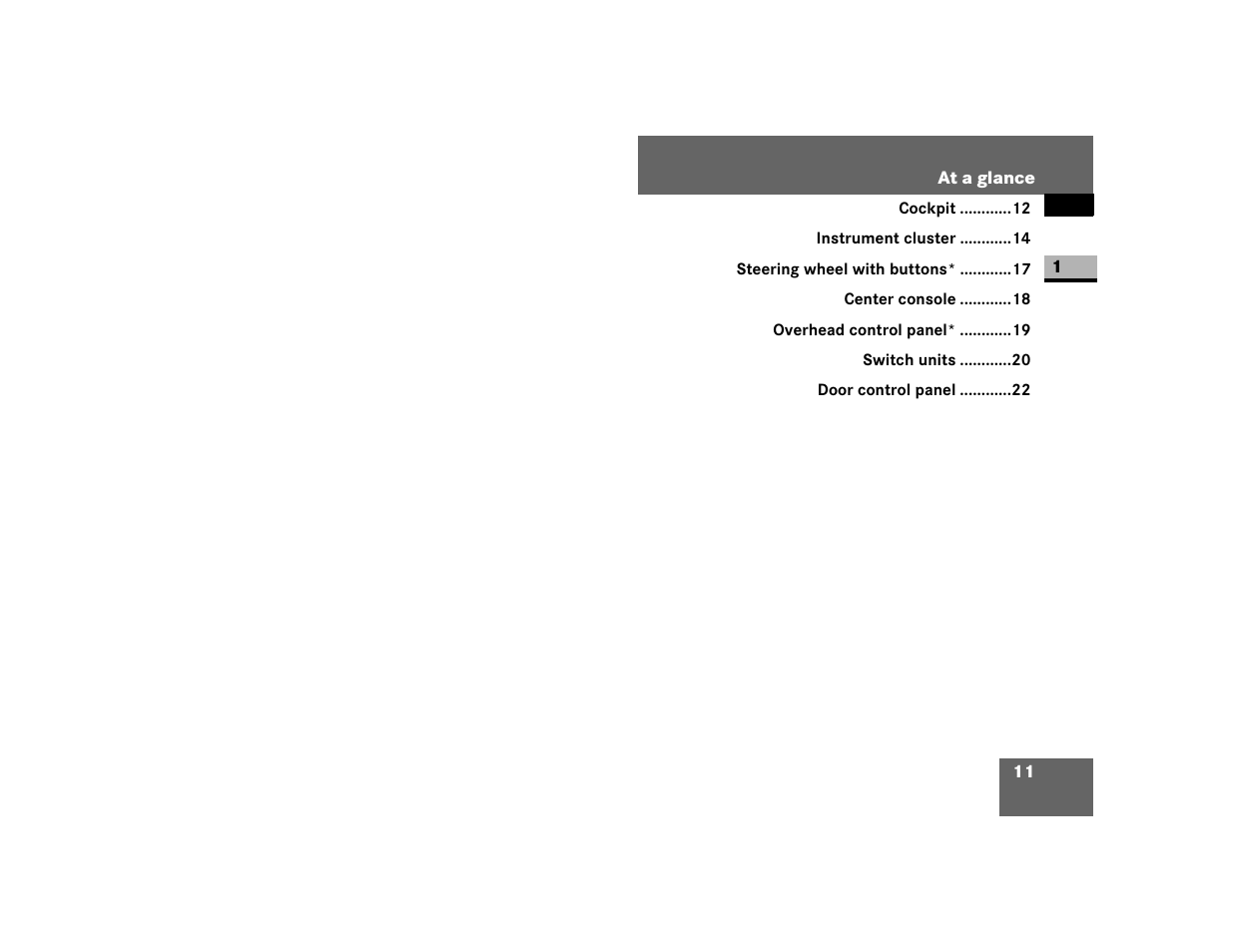 At a glance | Dodge 2007 Sprinter User Manual | Page 12 / 393