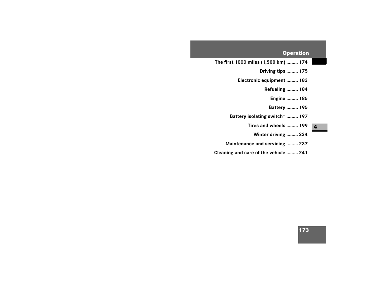 Operation, Section | Dodge 2007 Sprinter User Manual | Page 174 / 393