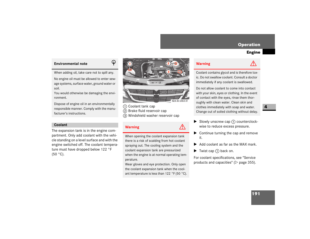Coolant | Dodge 2007 Sprinter User Manual | Page 192 / 393