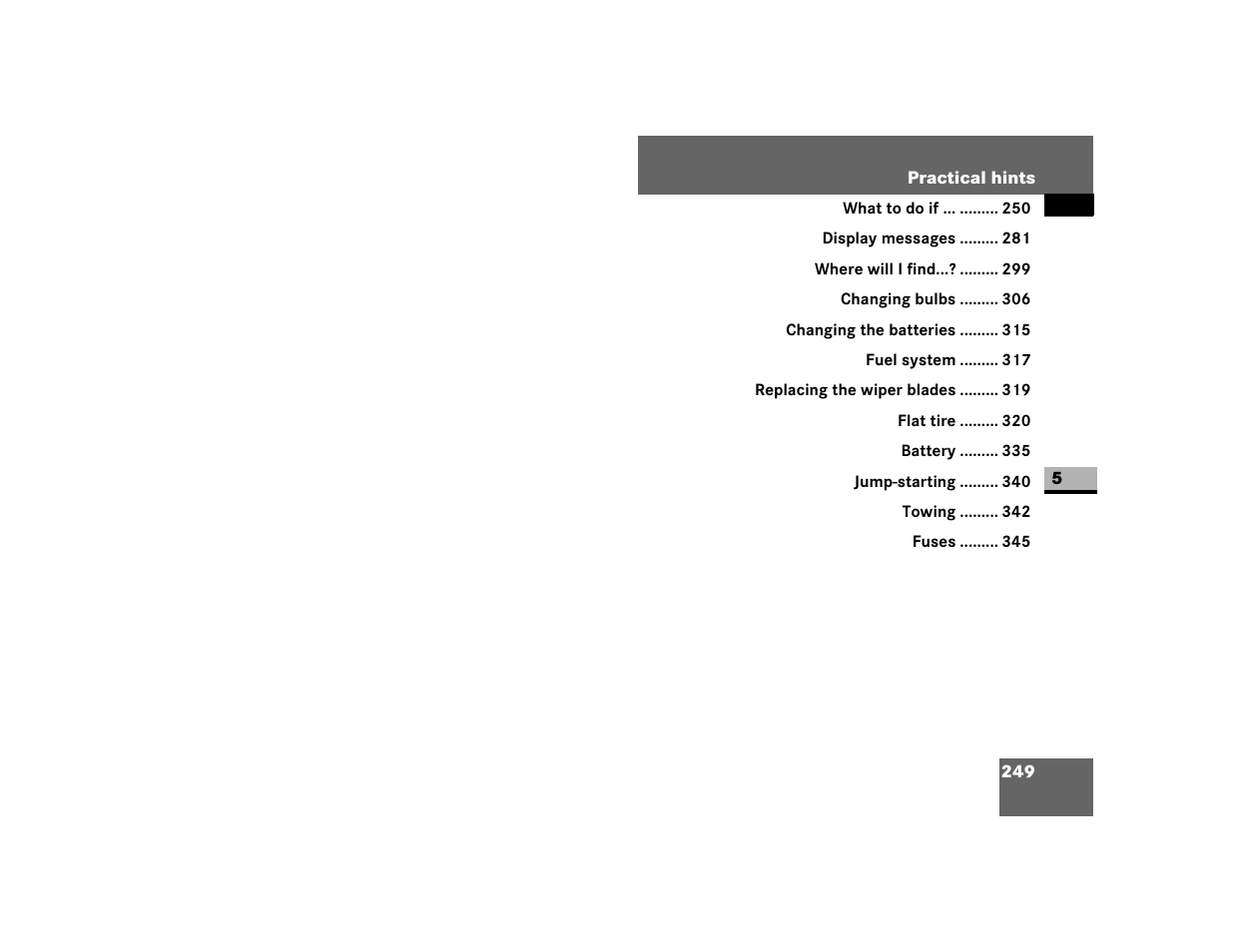 Practical hints | Dodge 2007 Sprinter User Manual | Page 250 / 393