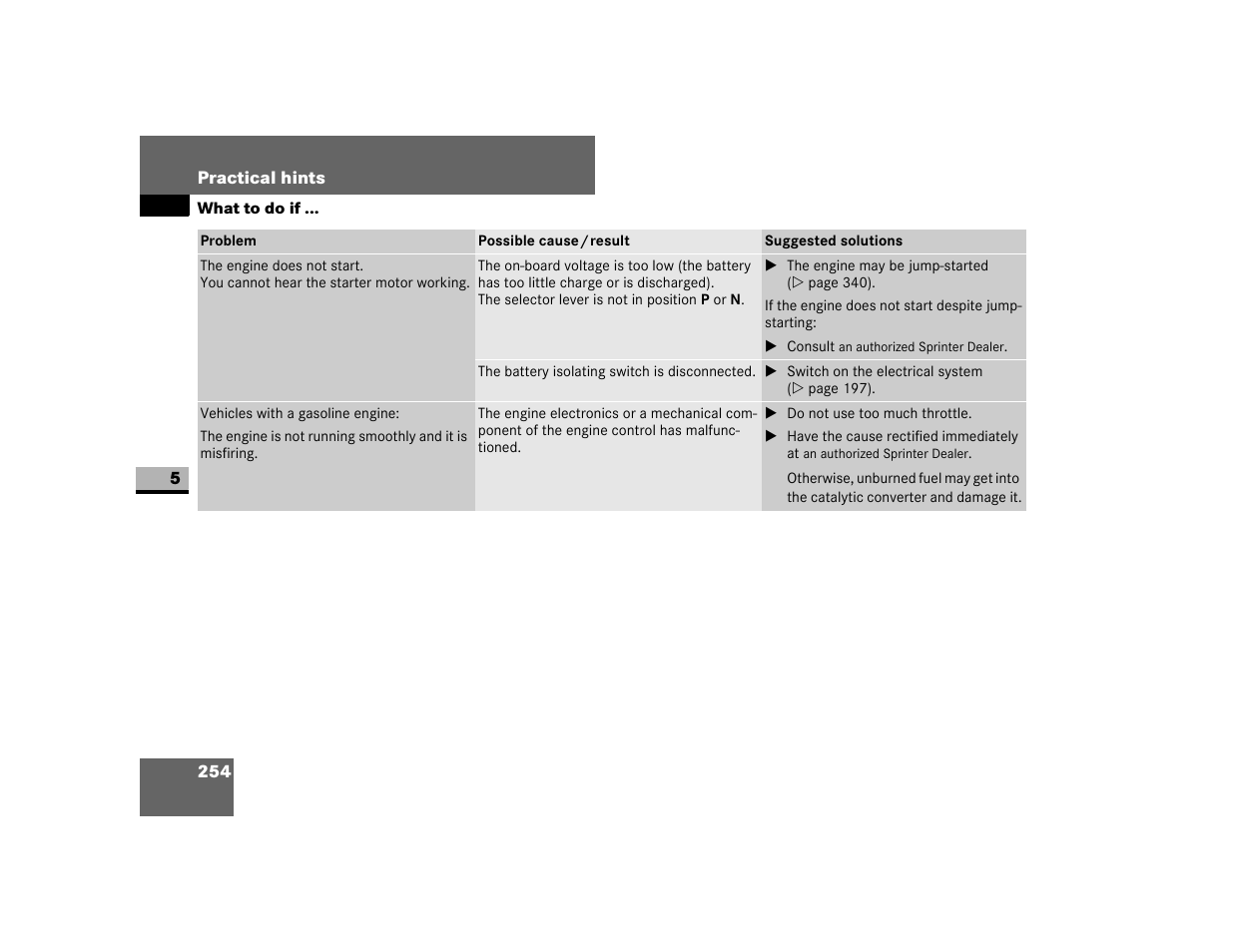 Dodge 2007 Sprinter User Manual | Page 255 / 393