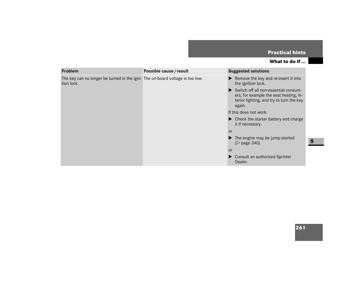 Dodge 2007 Sprinter User Manual | Page 262 / 393