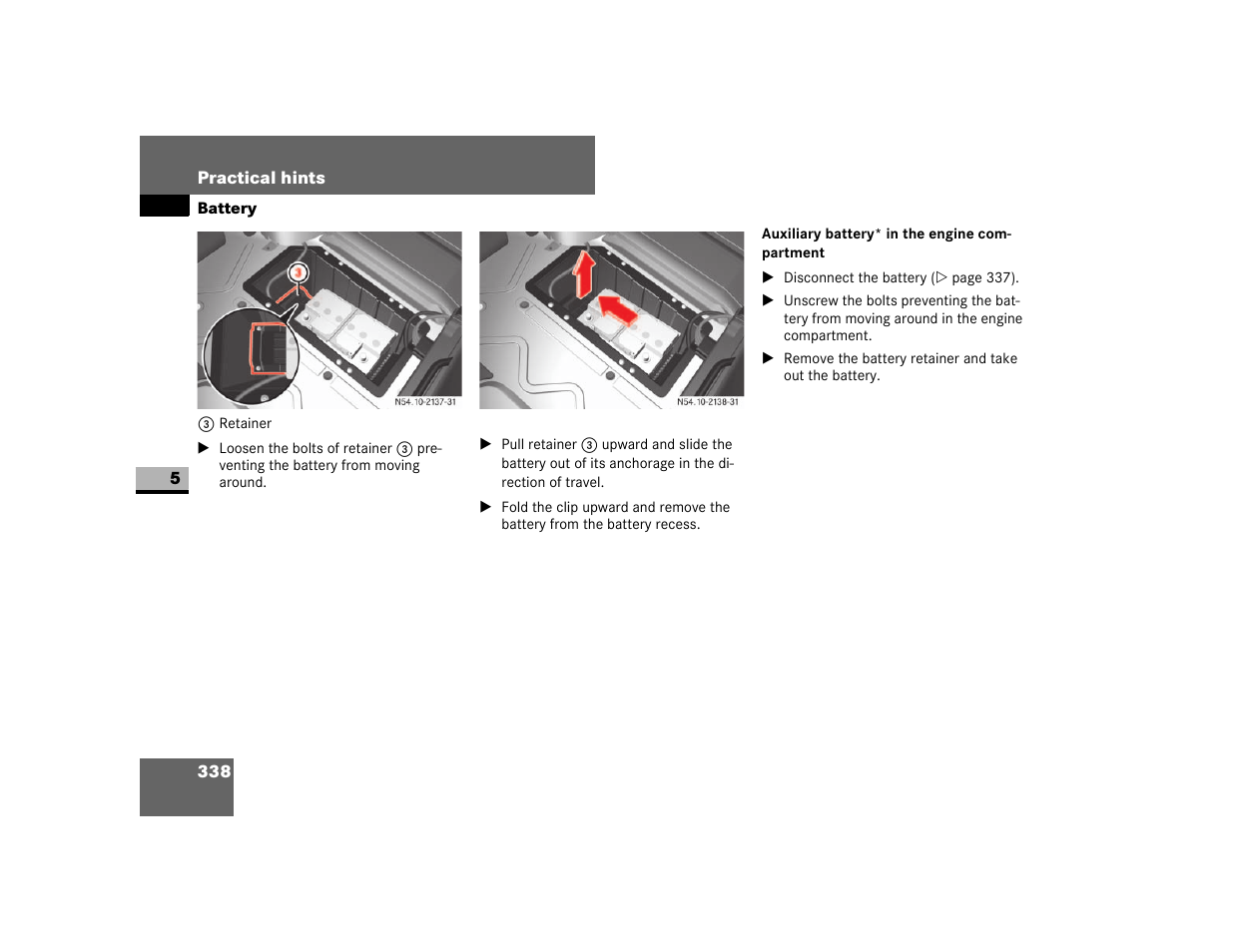 Auxiliary battery* in the engine compartment | Dodge 2007 Sprinter User Manual | Page 339 / 393