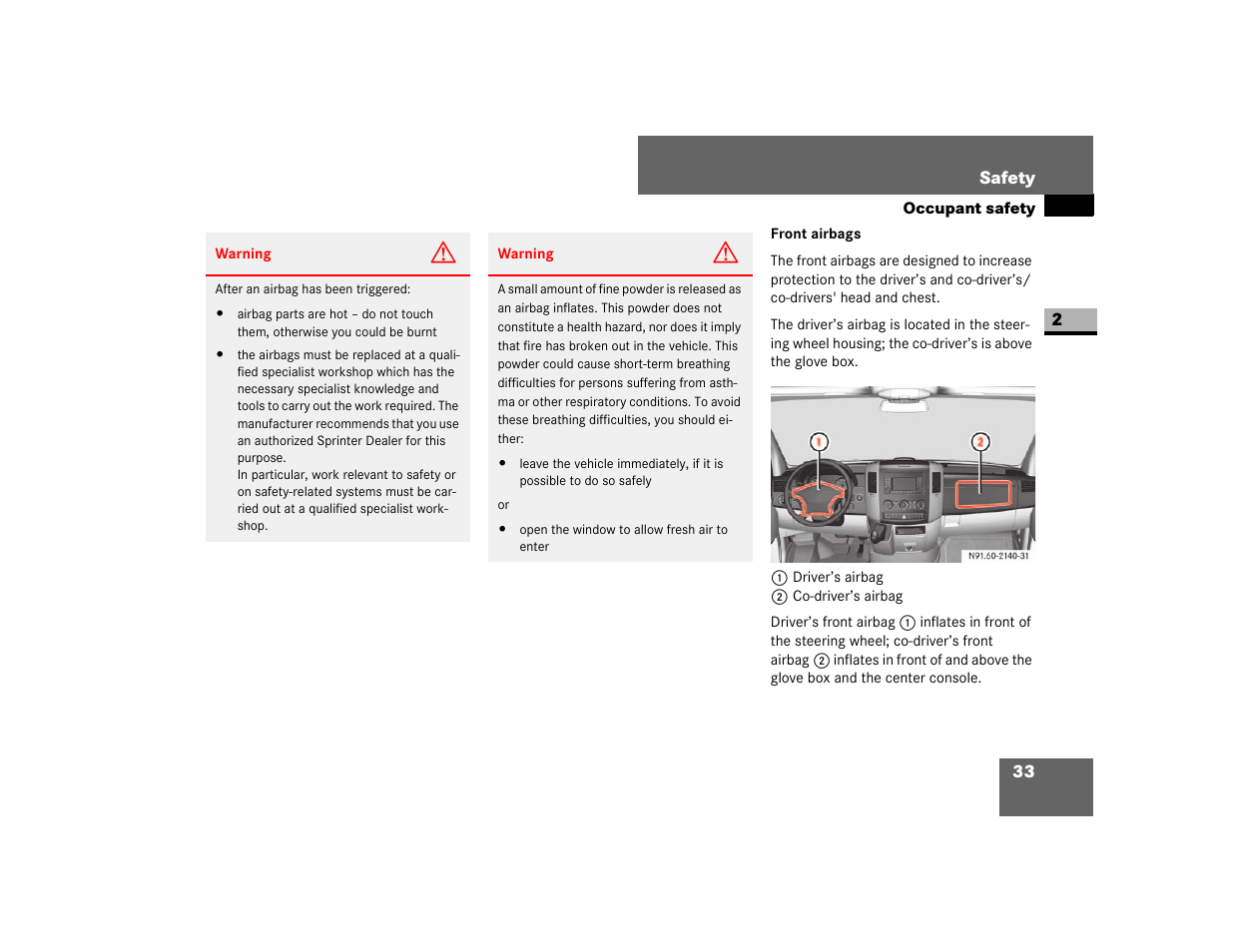 Dodge 2007 Sprinter User Manual | Page 34 / 393