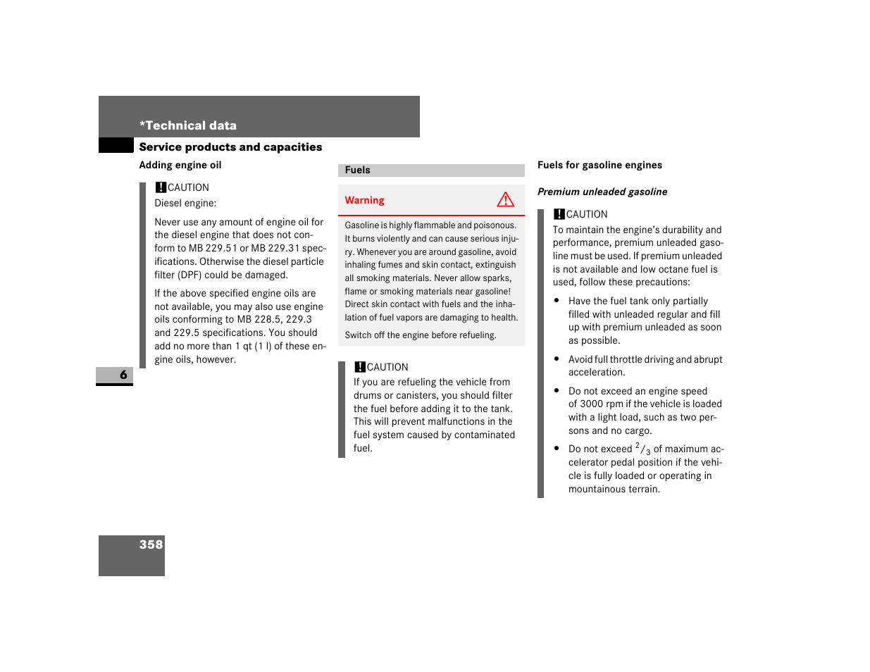 Fuels | Dodge 2007 Sprinter User Manual | Page 359 / 393