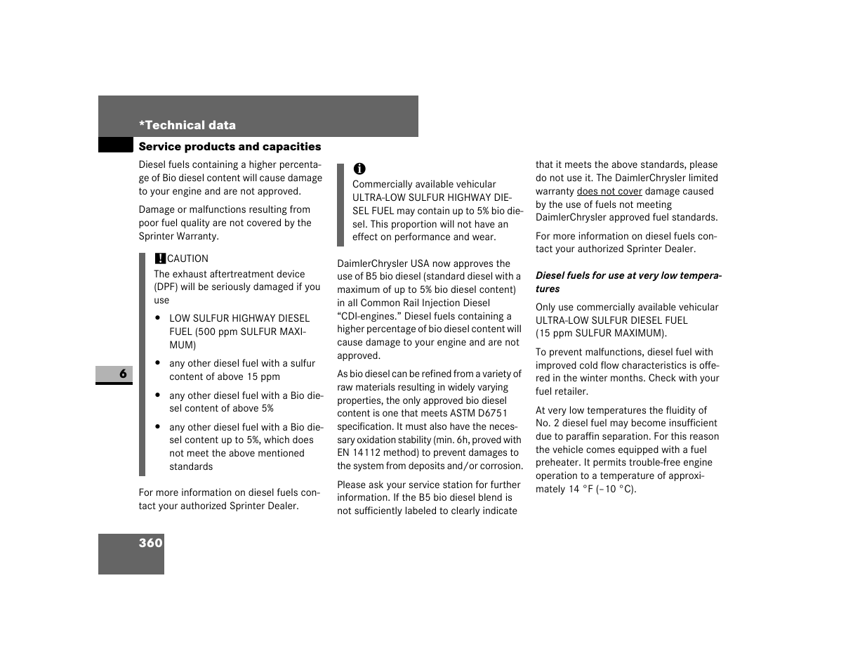 Data” section | Dodge 2007 Sprinter User Manual | Page 361 / 393