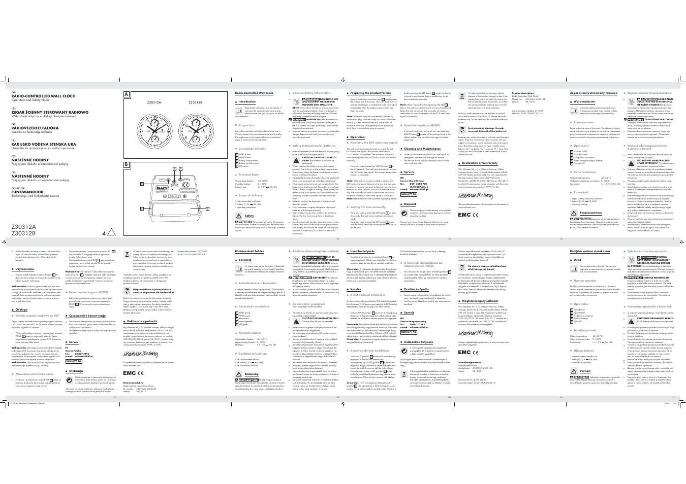 Auriol Z30312A_B User Manual | 2 pages