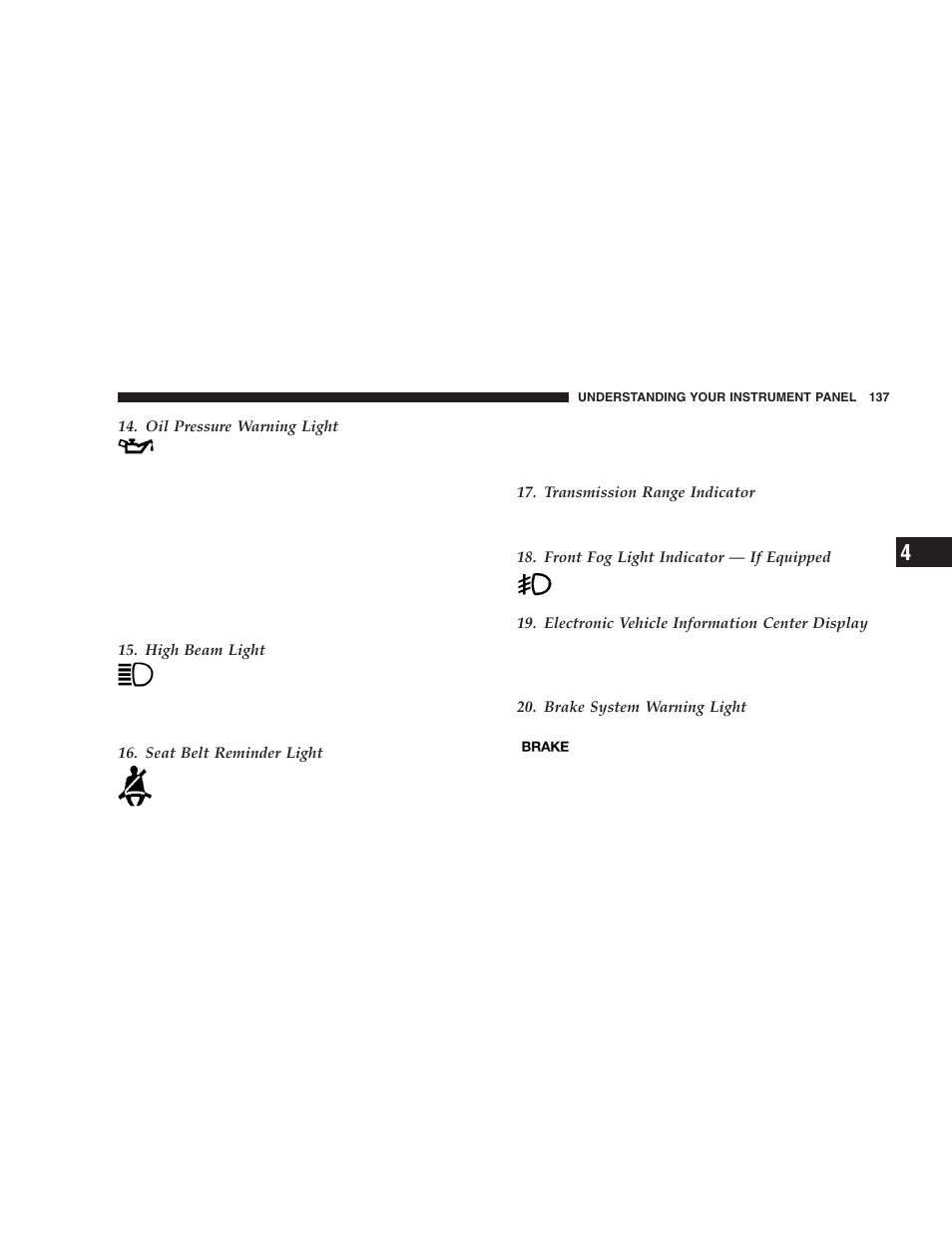 Dodge 2006 LX Magnum SRT8 User Manual | Page 137 / 344