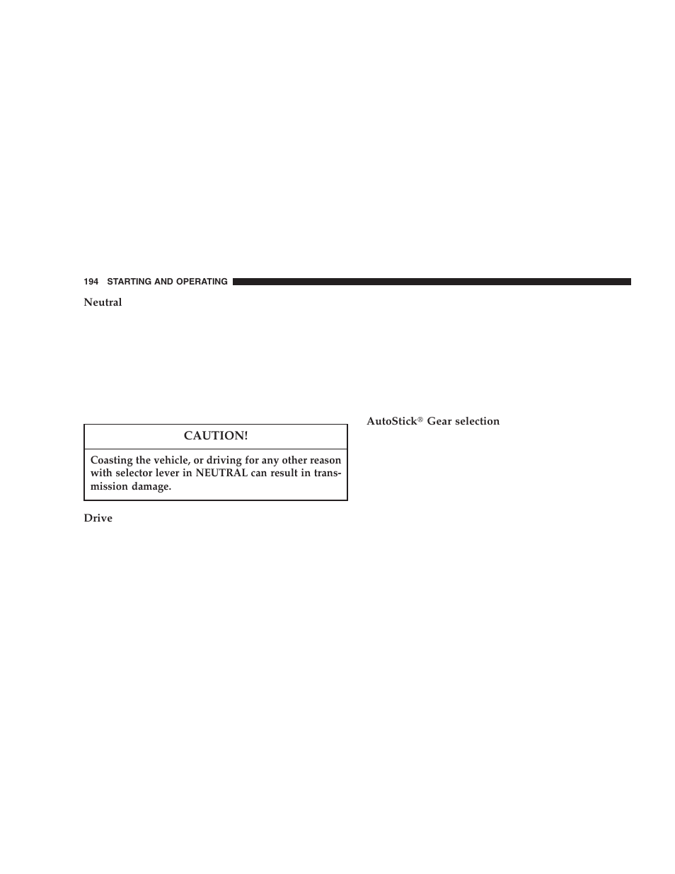 Dodge 2006 LX Magnum SRT8 User Manual | Page 194 / 344