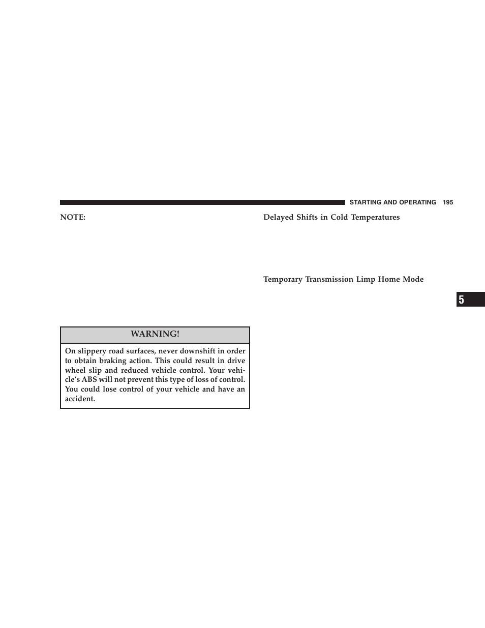 Dodge 2006 LX Magnum SRT8 User Manual | Page 195 / 344