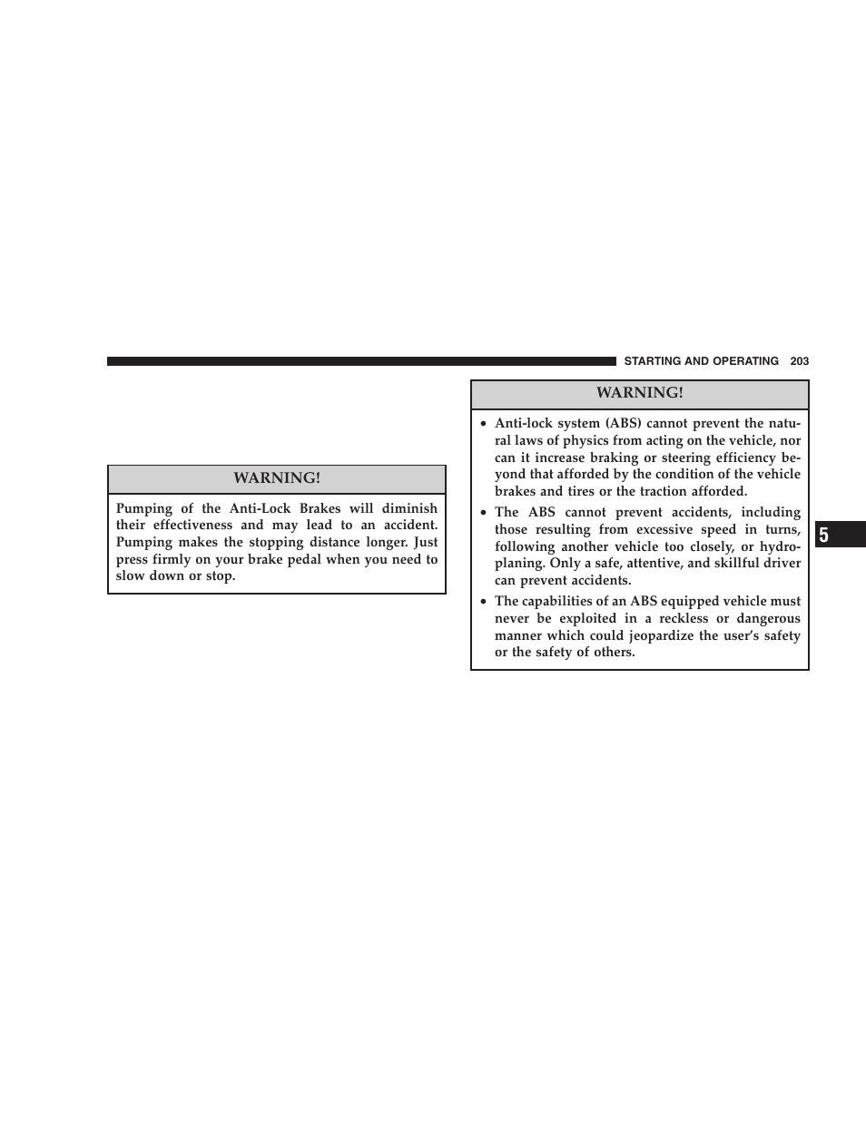 Dodge 2006 LX Magnum SRT8 User Manual | Page 203 / 344