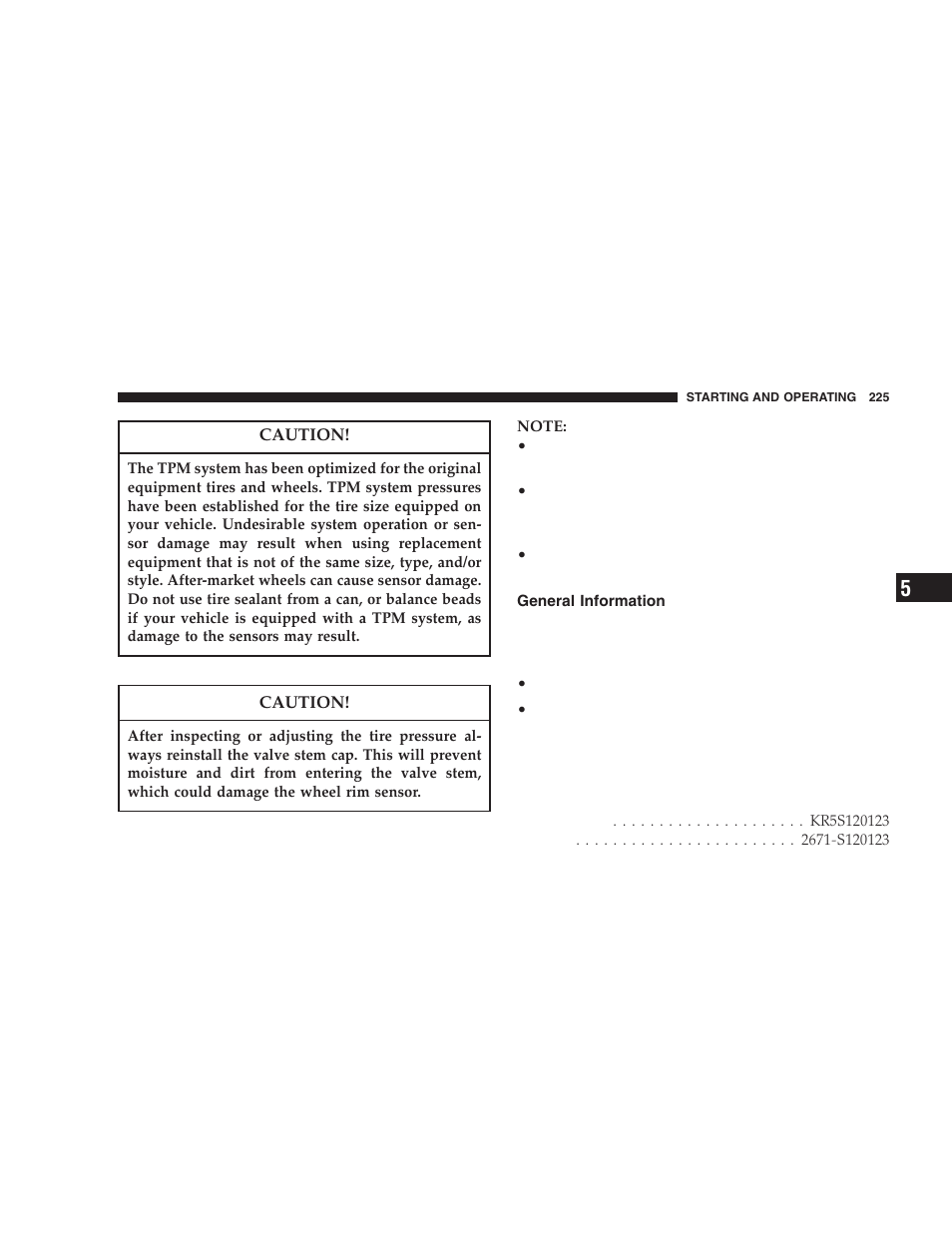 General information | Dodge 2006 LX Magnum SRT8 User Manual | Page 225 / 344