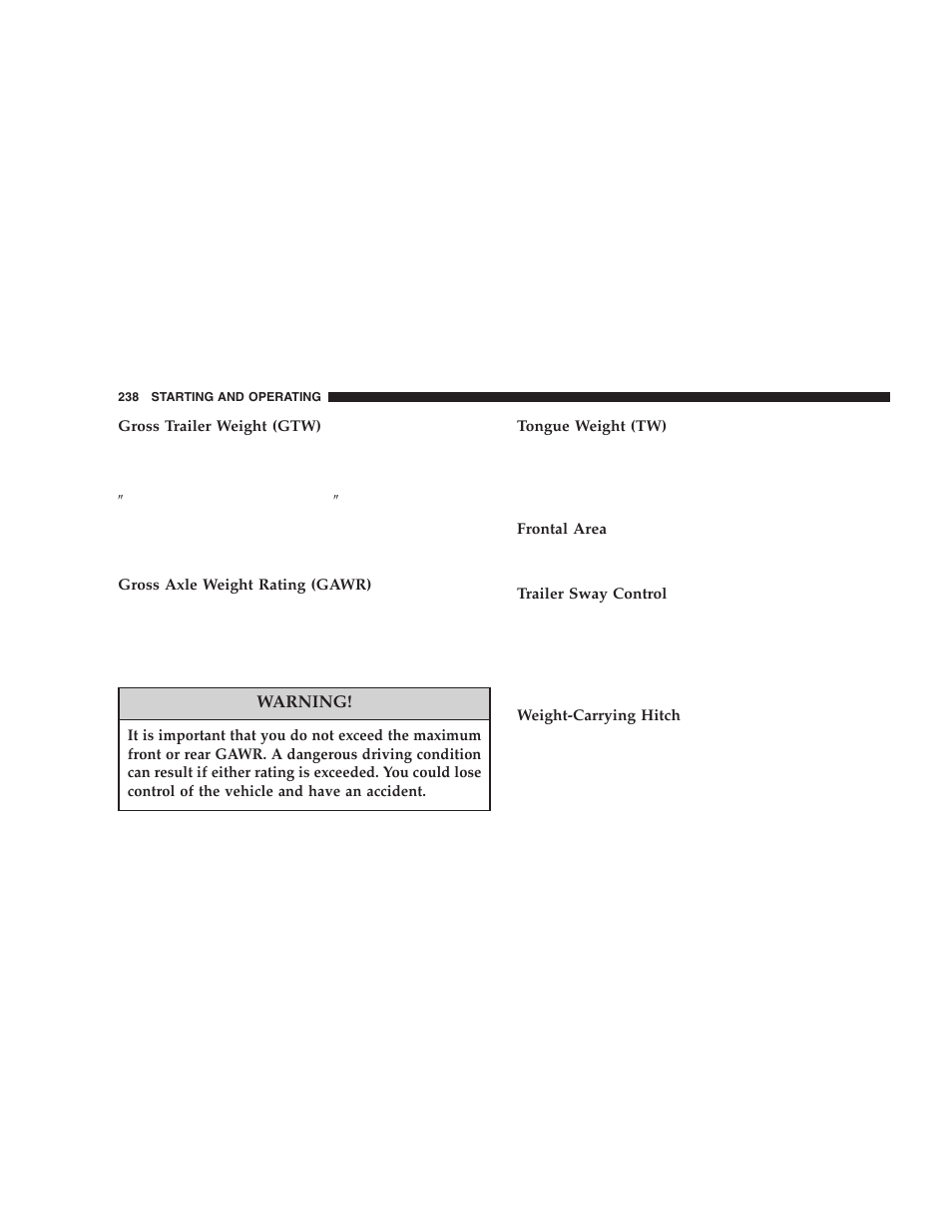 Dodge 2006 LX Magnum SRT8 User Manual | Page 238 / 344