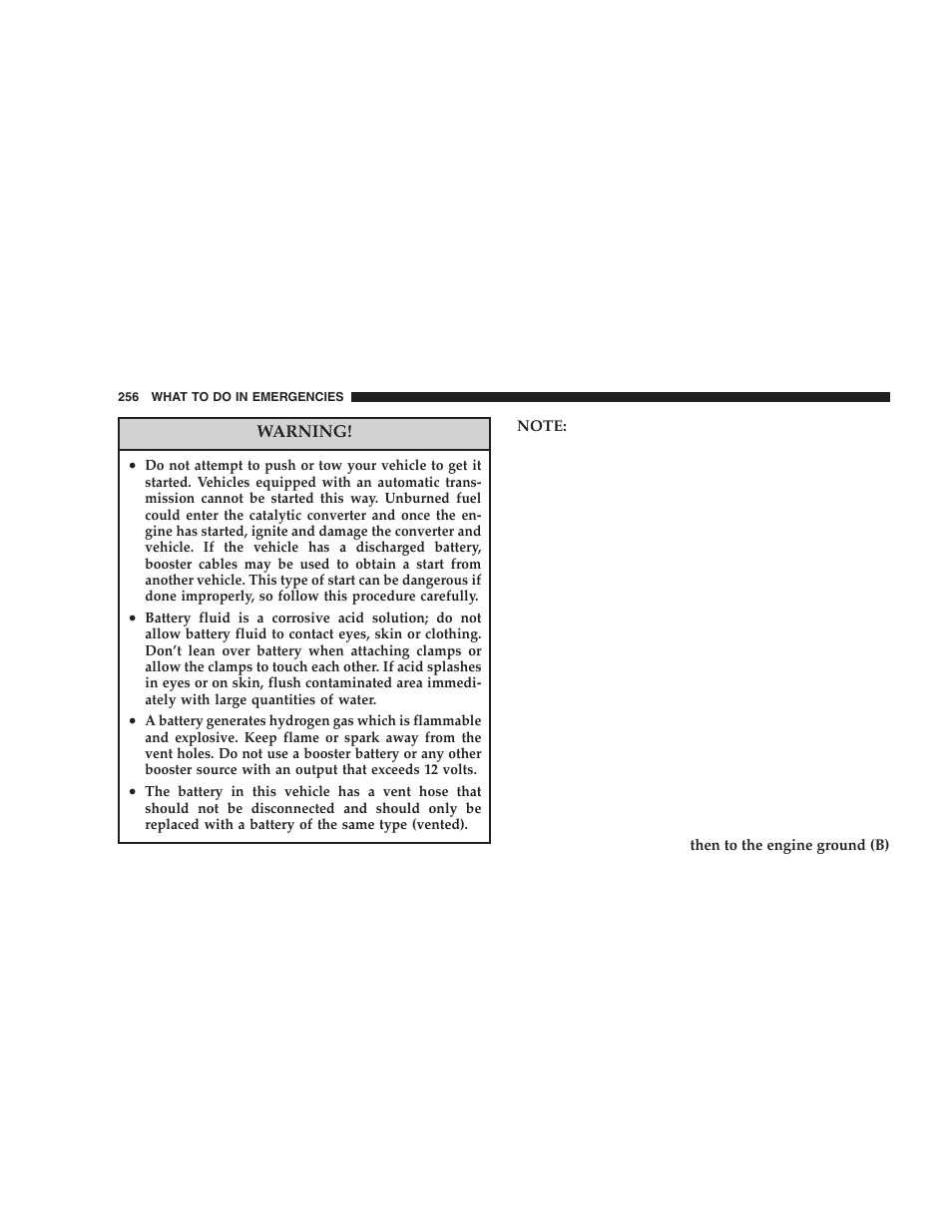 Dodge 2006 LX Magnum SRT8 User Manual | Page 256 / 344