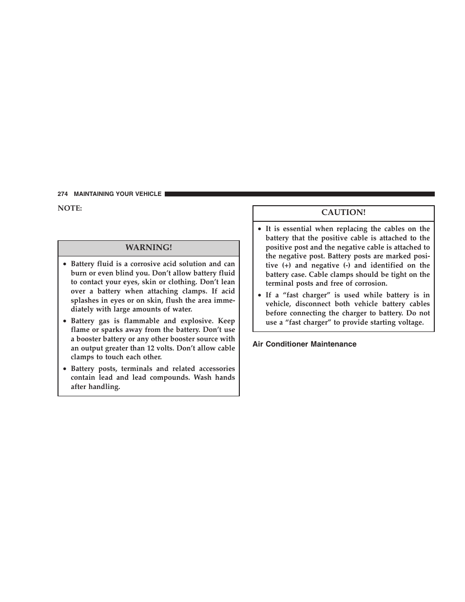 Air conditioner maintenance | Dodge 2006 LX Magnum SRT8 User Manual | Page 274 / 344