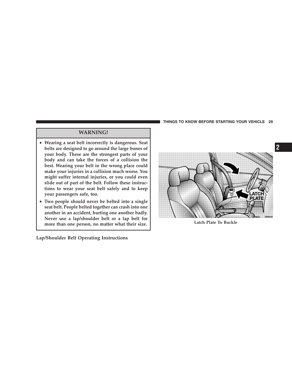 Dodge 2006 LX Magnum SRT8 User Manual | Page 29 / 344