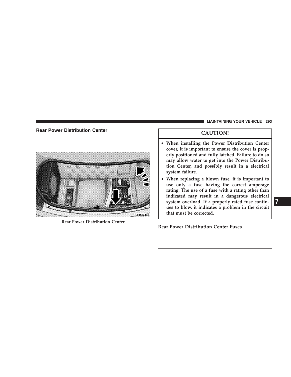 Rear power distribution center | Dodge 2006 LX Magnum SRT8 User Manual | Page 293 / 344