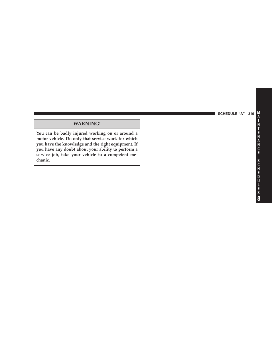 Dodge 2006 LX Magnum SRT8 User Manual | Page 319 / 344