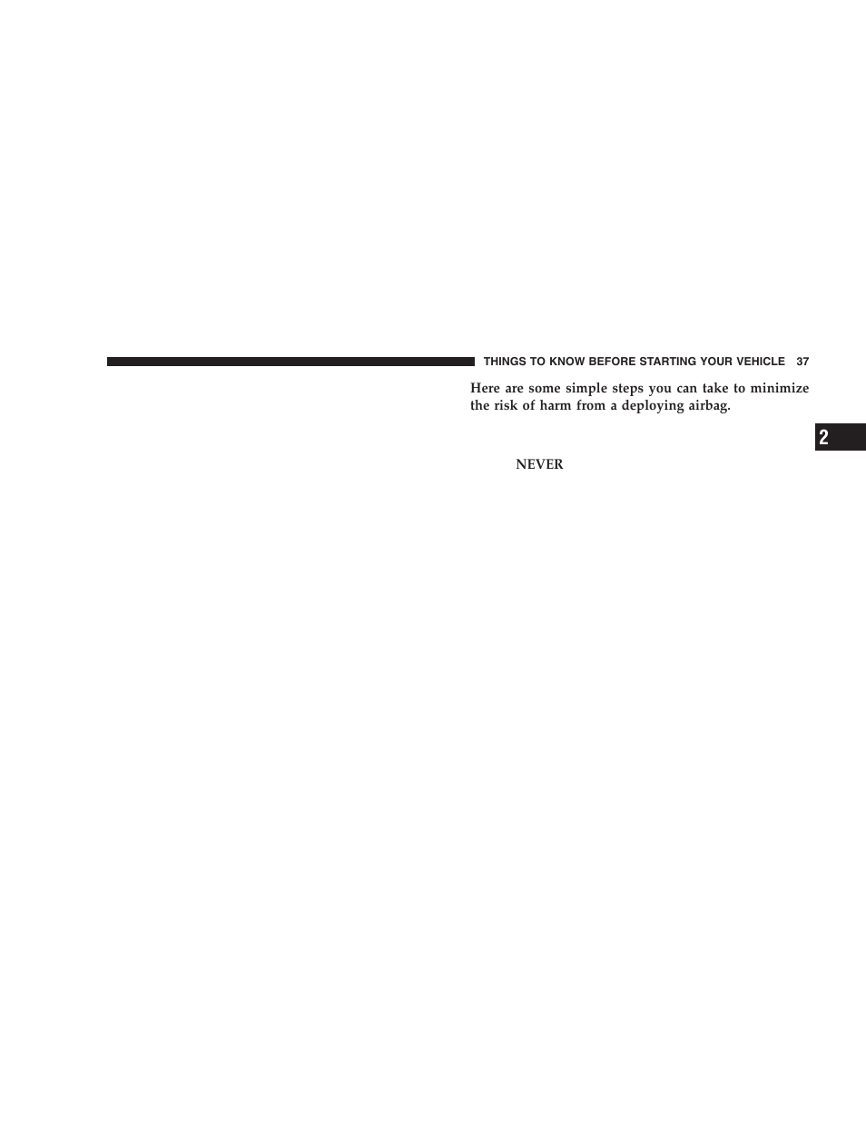 Dodge 2006 LX Magnum SRT8 User Manual | Page 37 / 344