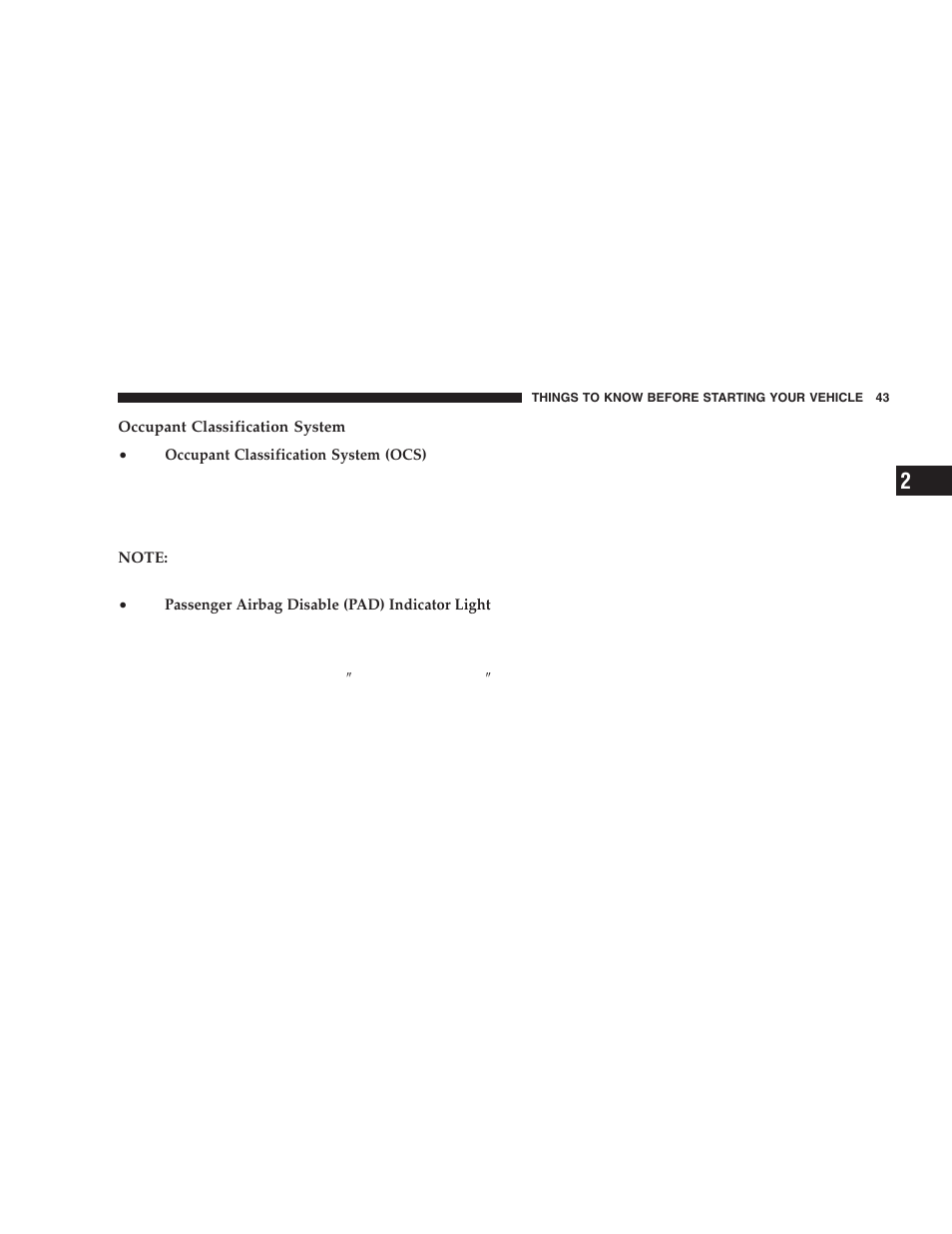 Dodge 2006 LX Magnum SRT8 User Manual | Page 43 / 344