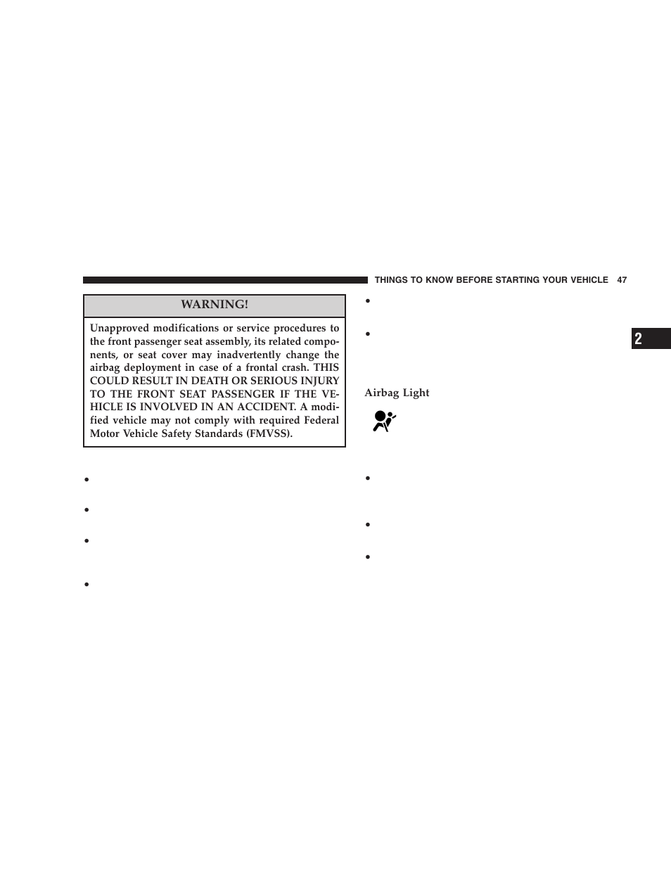 Dodge 2006 LX Magnum SRT8 User Manual | Page 47 / 344