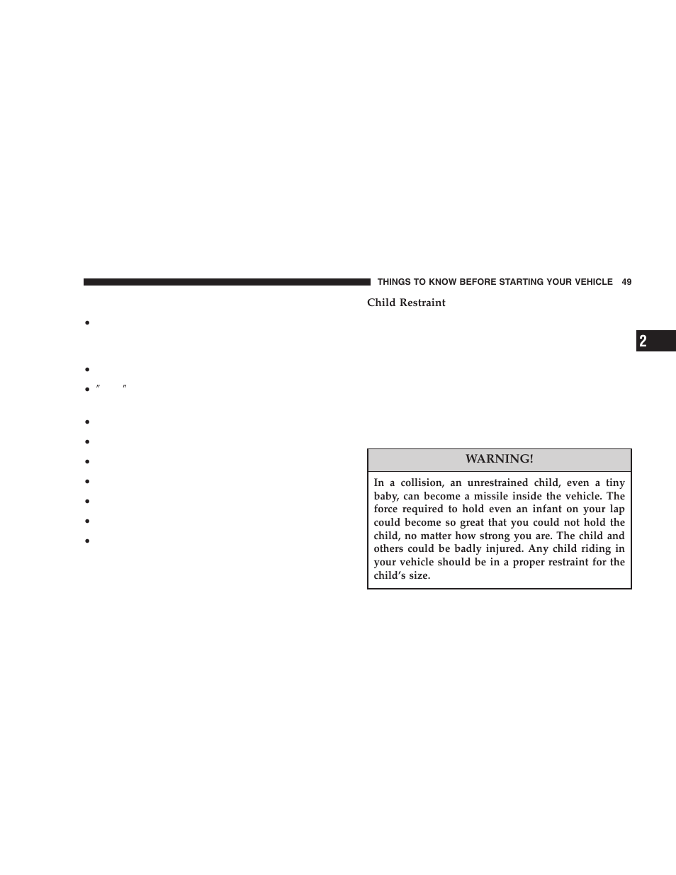Dodge 2006 LX Magnum SRT8 User Manual | Page 49 / 344