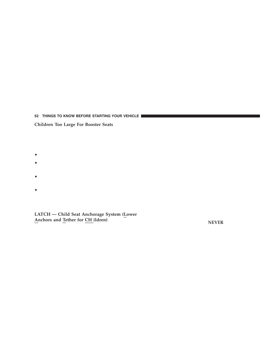 Dodge 2006 LX Magnum SRT8 User Manual | Page 52 / 344