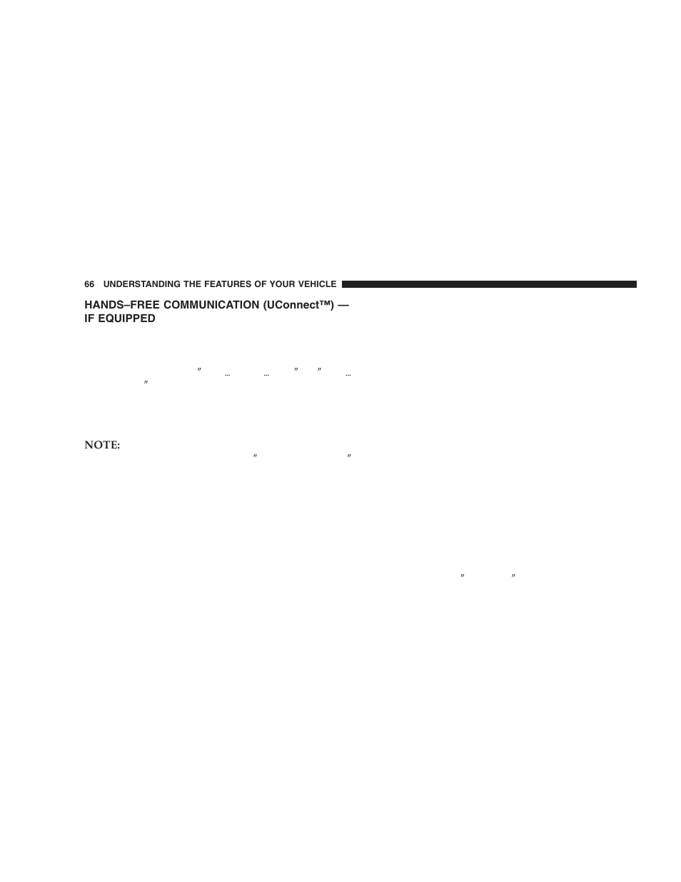 Hands–free communication (uconnect™), If equipped | Dodge 2006 LX Magnum SRT8 User Manual | Page 66 / 344