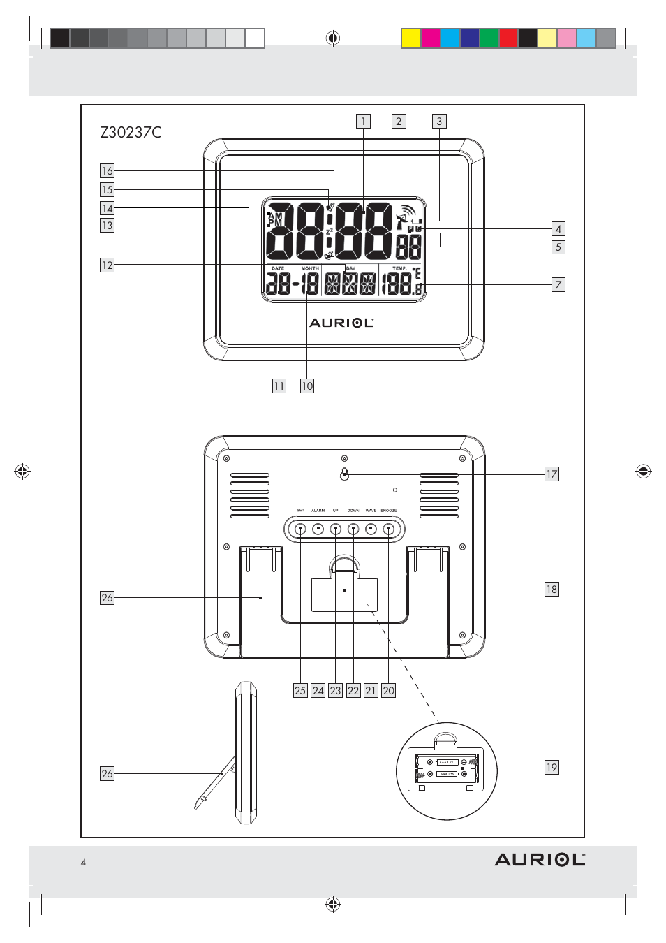 Auriol Z30237B_C User Manual | Page 4 / 45