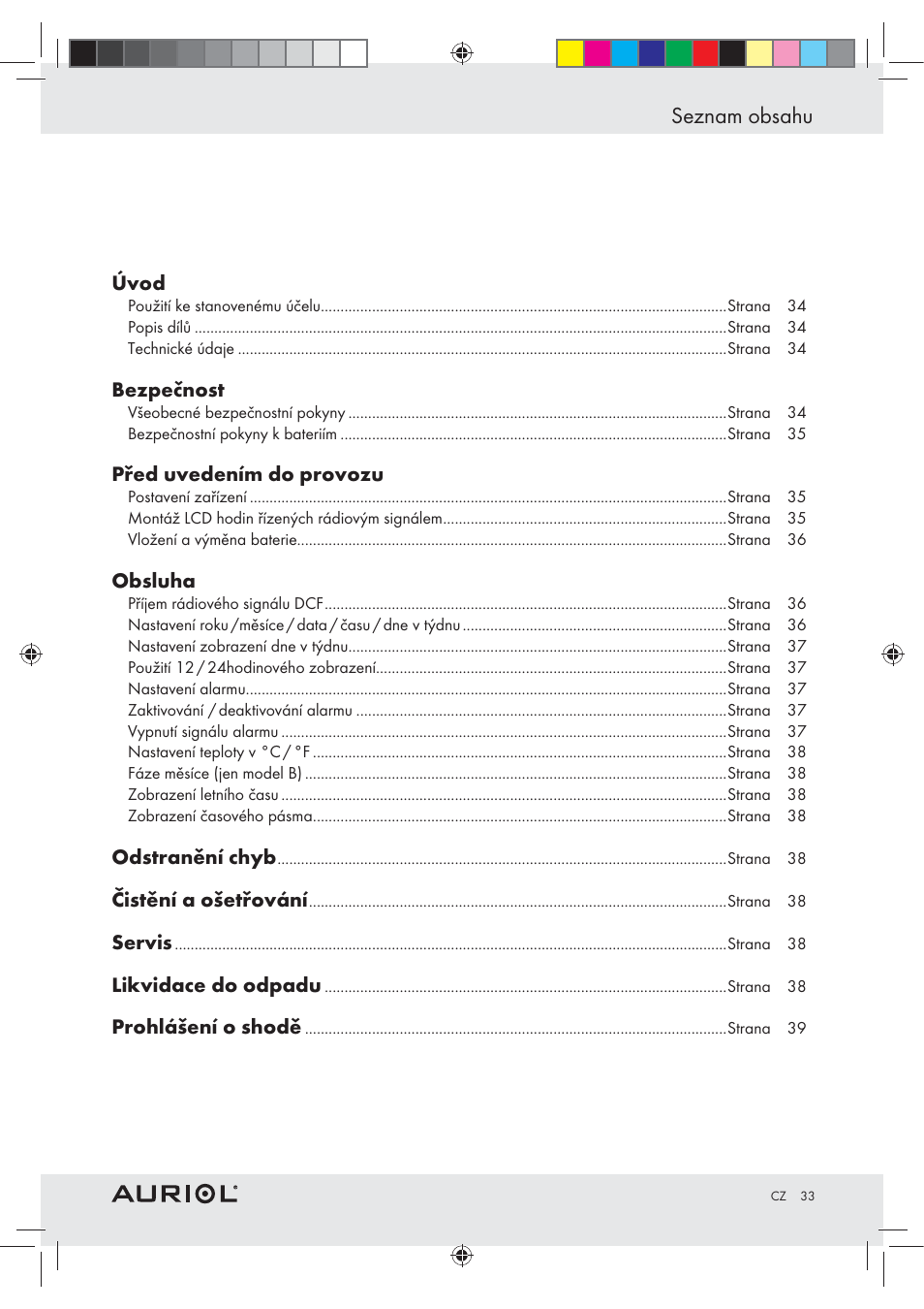 Auriol Z30237B_C User Manual | Page 33 / 56