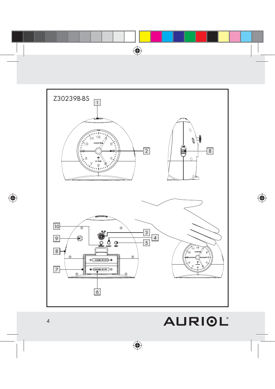 Auriol Z30239A-BS User Manual | Page 4 / 17