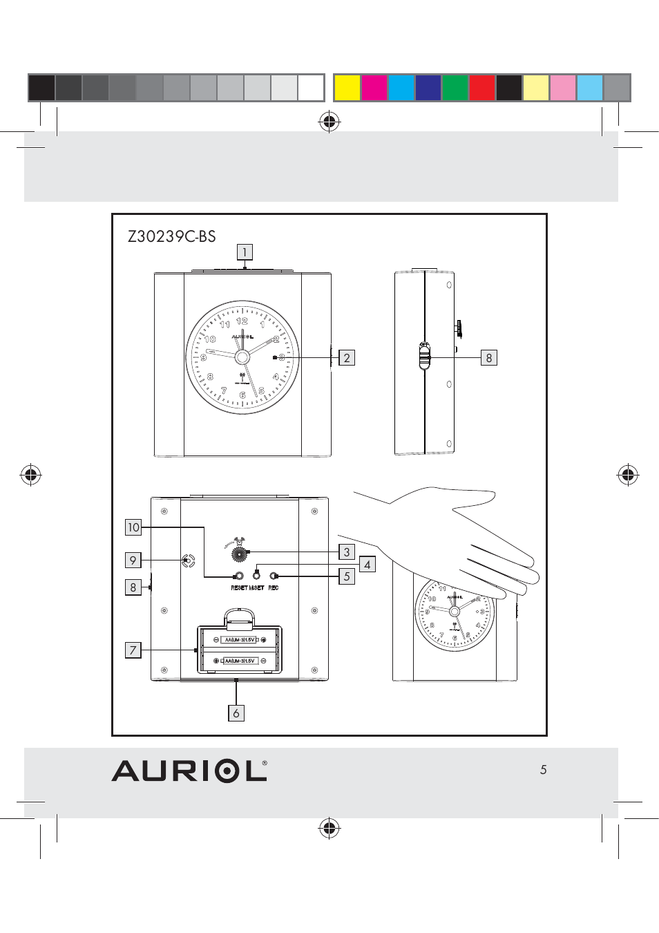 Auriol Z30239A-BS User Manual | Page 5 / 17