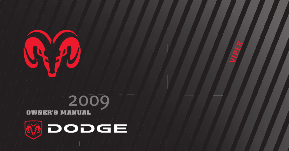 Dodge 2009 Viper User Manual | 299 pages