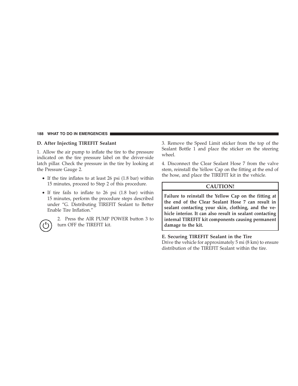 Dodge 2009 Viper User Manual | Page 190 / 299