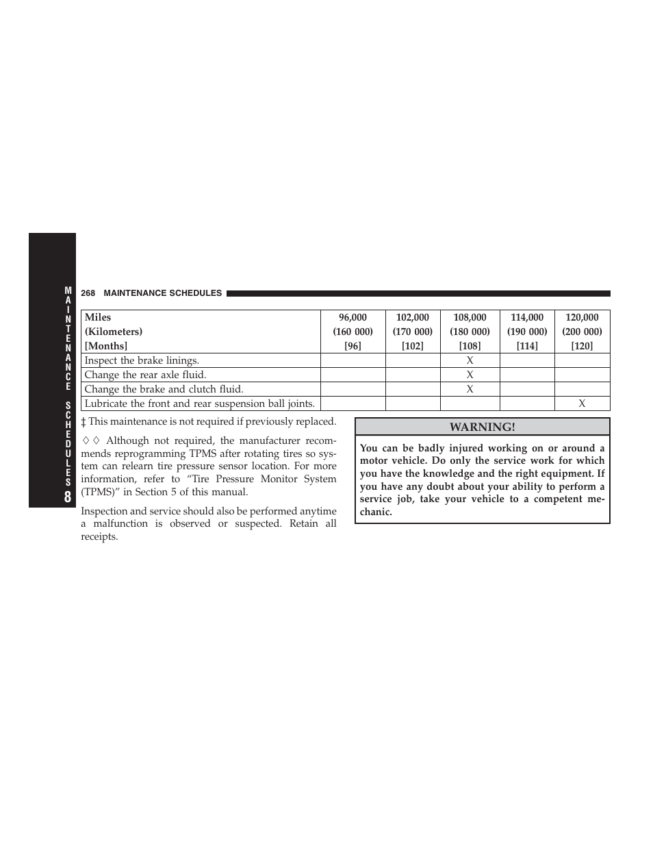 Dodge 2009 Viper User Manual | Page 270 / 299
